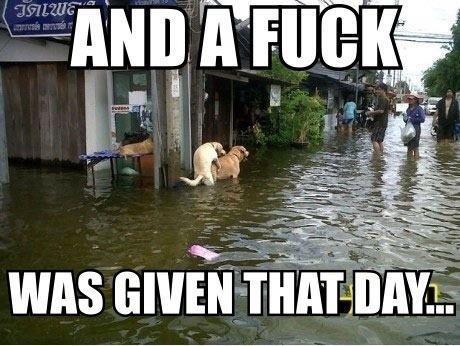 F*ck was given tht day :P