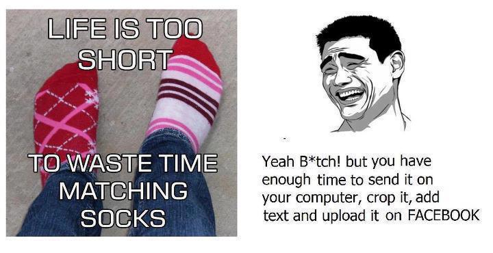 Enough tym to upload on facebook :P