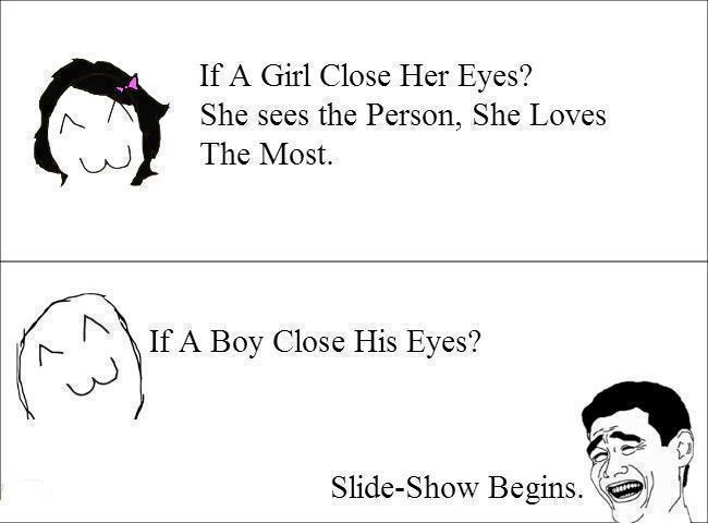 Slide show begins # Close your eyes :)