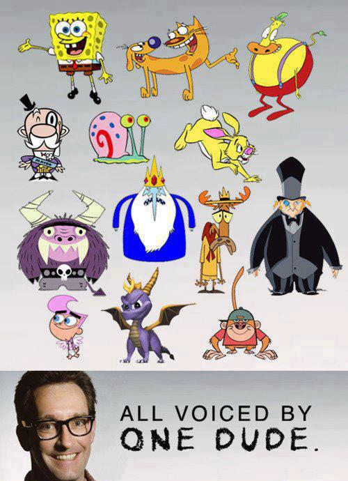 All voiced by ONE DUDE :)