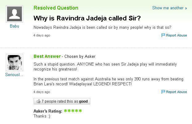 Sir Ravindra Jadeja