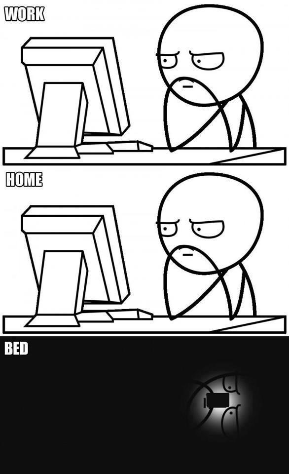 Always infront of screen :P