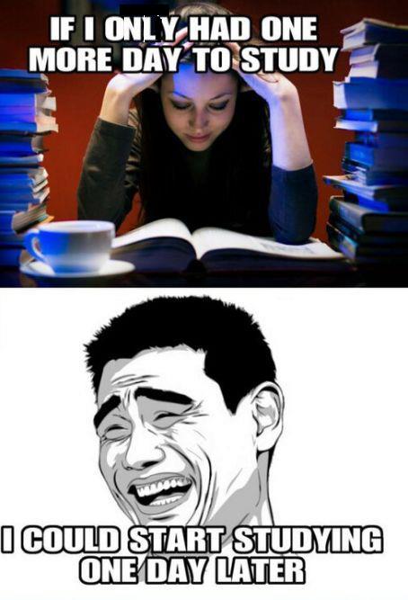 I could start studying one day later :)
