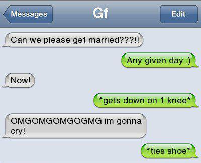 get down on 1 knee :P