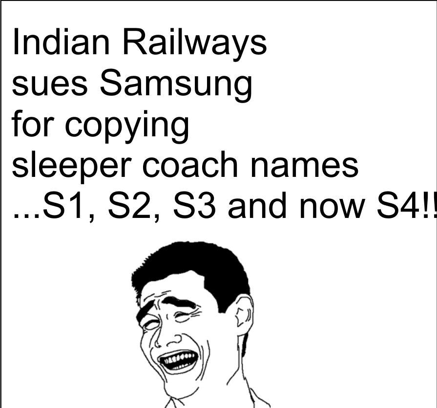 samsung trolled by indian railways :P
