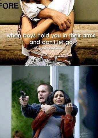 When boys hold you in their arm and dont let go